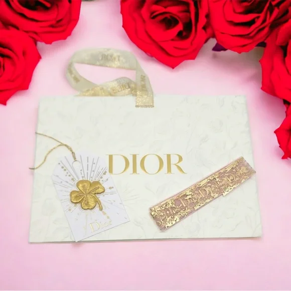 💫 DIOR Double-Sided Wrapping Paper/Gift Bag/Bow/Gift Tag. NEW!